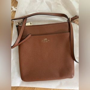 Brown coach crossbody purse